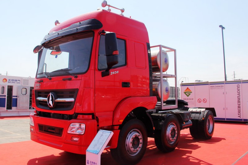 北奔 V3M重卡 340馬力 6X2 天然氣 國五牽引車(ND4240L27J7Z01)