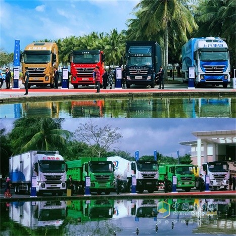 ?現場展示了眾多紅巖車型