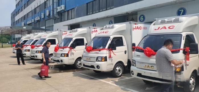 為校園食材保駕護航 6臺江淮1卡愷達冰博士交付!