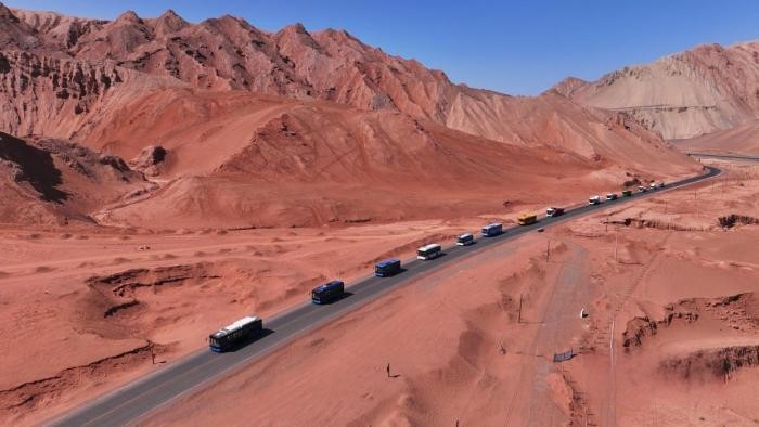 國內最大規模新能源商用車高溫測試!比亞迪圓滿完成極限挑戰