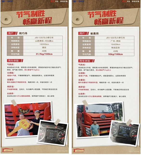 燃擎高效,掙錢機器!卡友熱議解放J6V LNG牽引車“駕值”